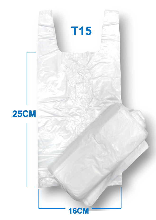 Bolsas T de Cargadera Biodegradable Blanca X 100 Unds