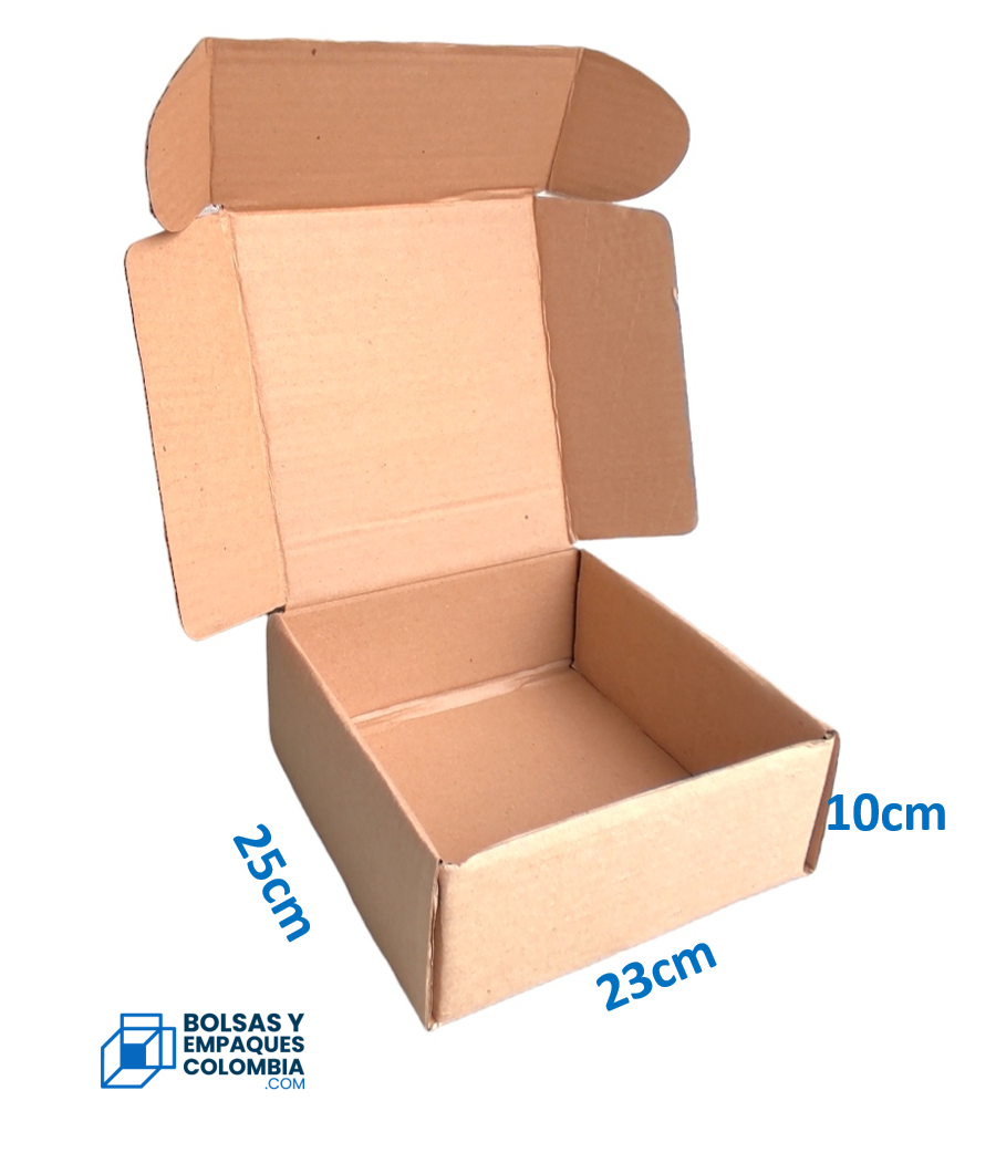 Cajas De Comercio Electrónico 25x23x10cm Cartón Corrugado